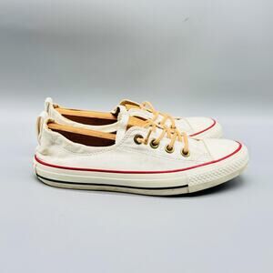 Converse Shoes Womens 7 White Chuck Taylor All Star Shoreline Low Top Sneakers